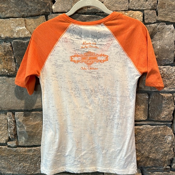 Women’s Harley-Davidson V Neck Tee - Picture 3 of 7